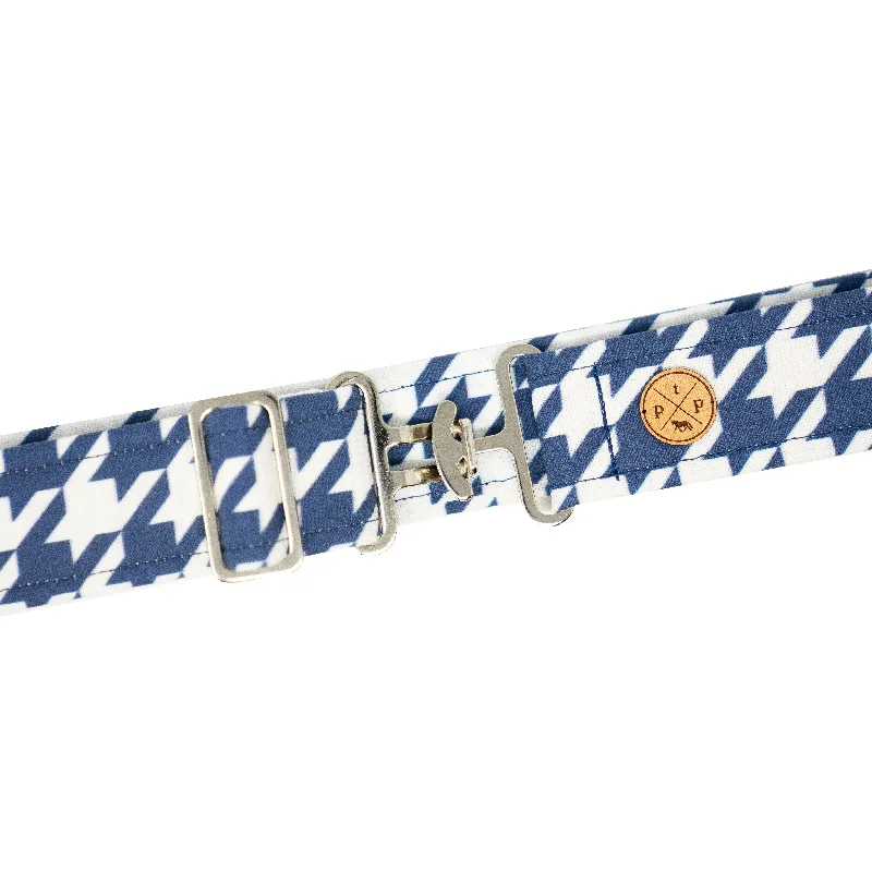 Blue Houndstooth Belt