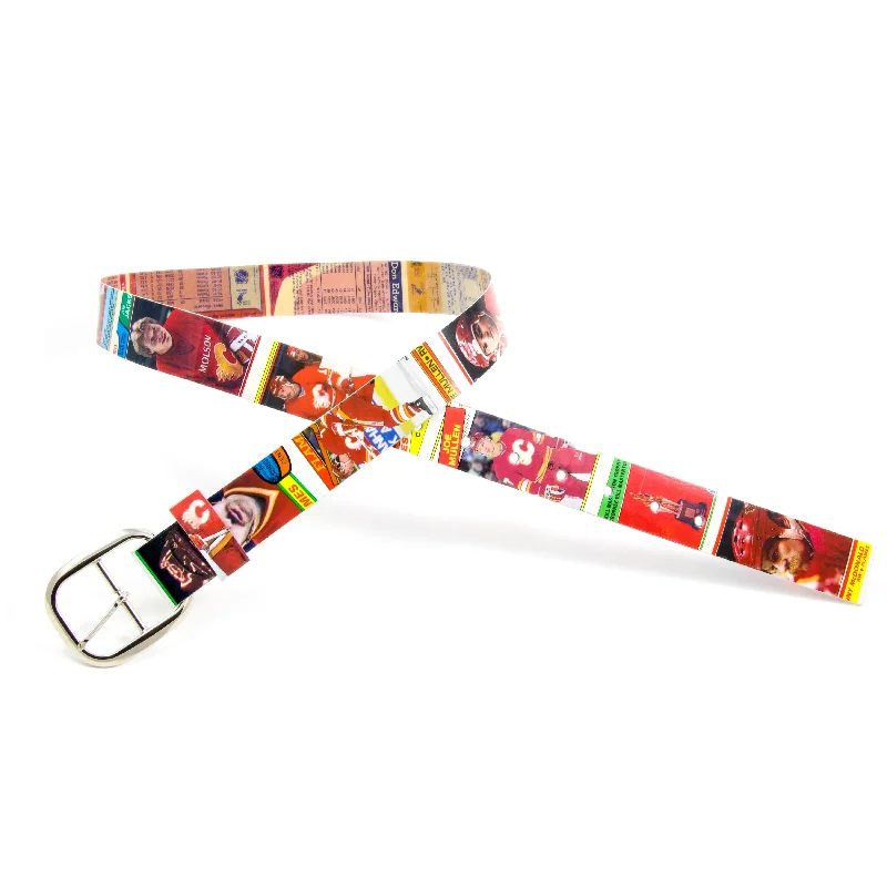 Calgary Flames Hockey Card Belt