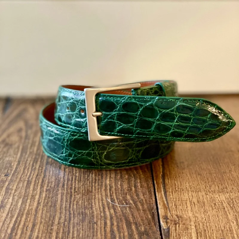 Full Skin Belt, Dark Green Glazed