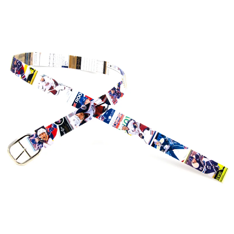 Columbus Blue Jackets Hockey Card Belt