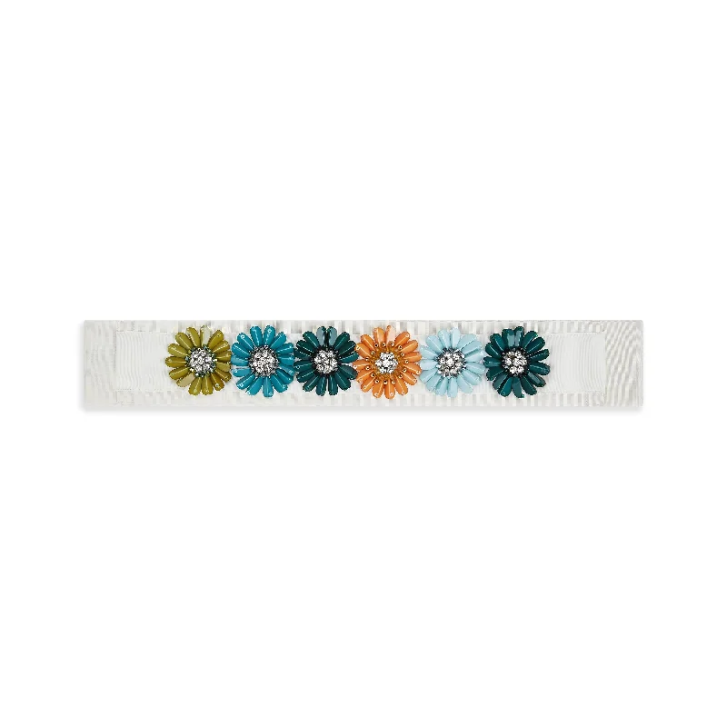 Daisy Brooch Ribbon Belt