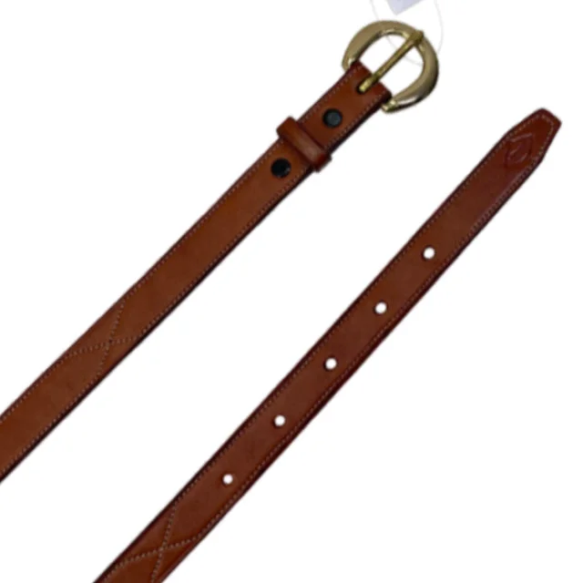 Edgewood Stitched Belt in Cognac - Women's XXS