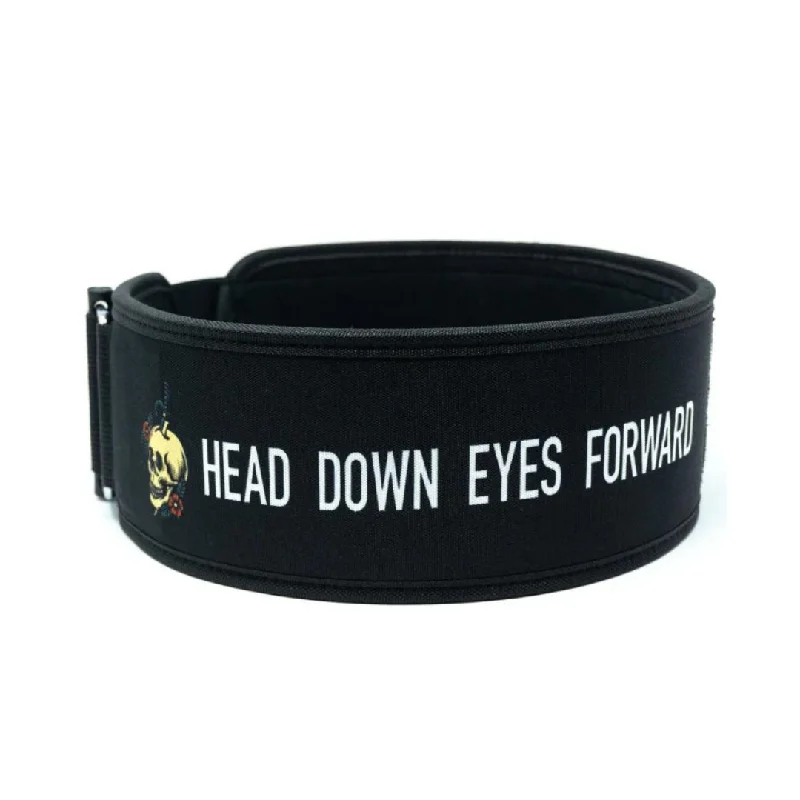 Head Down Eyes Forward by Mattie Rogers 4" Weightlifting Belt