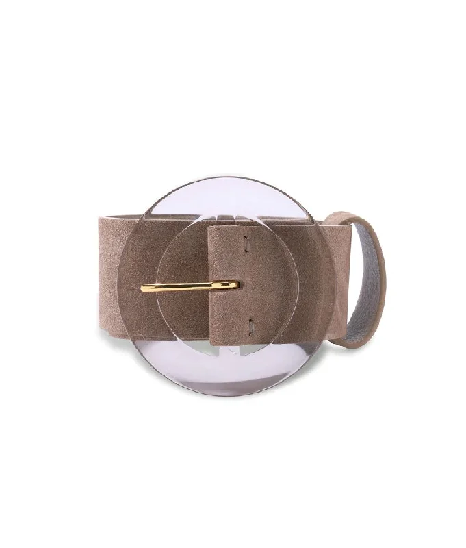 Louise Suede Belt Light Taupe