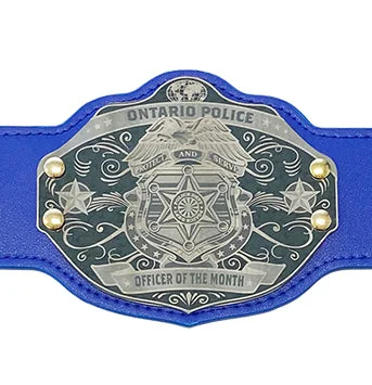 Mini Police Championship Belt - Custom Text