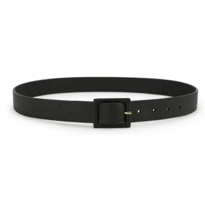 Narrow Soft Grain Leather Belt