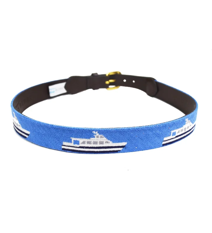 Needlepoint Belt - Ferry Boat