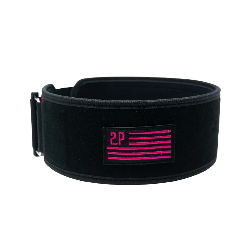 Pink Velcro Patch 4" Weightlifting Belt