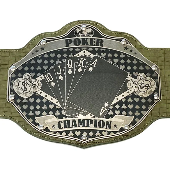 Poker Championship Belt - Custom Text