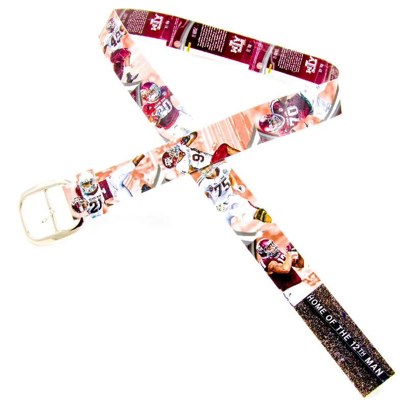 Texas A&M University Football Card Belt